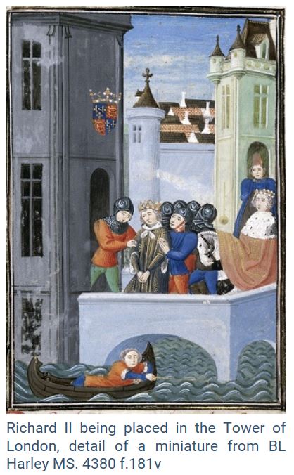 Richard II under arrest