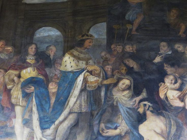 the king touching for scrofula