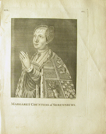 Margaret Beauchamp, Countess of Shrewsbury (1404-1467) by James Basire the younger (London 1769 ¿ London 1822)