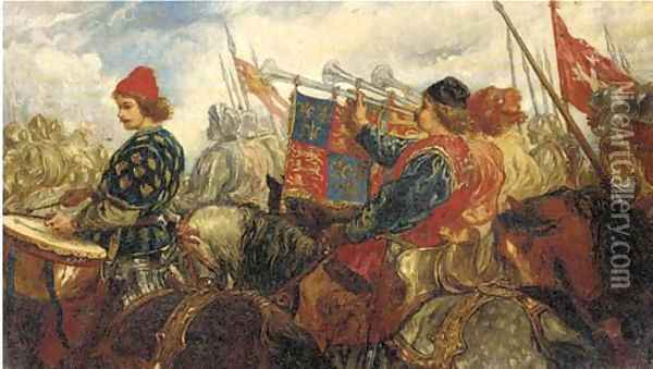 Medieval royal procession