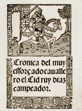Page of Chronicle of El Cid