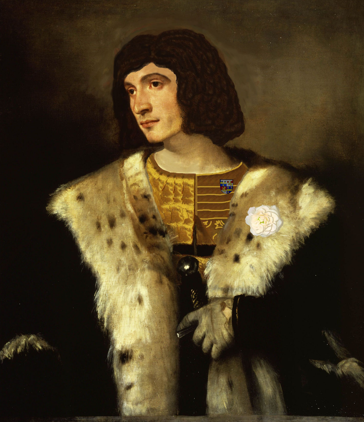 My imagined version of Lincoln - courtesy of Titian, twiddled by Sandra Heath Wilson