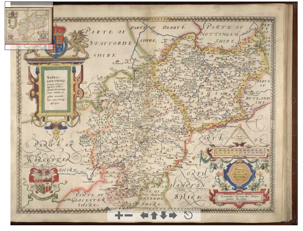 zoomable map of warwick-leicester - 1576