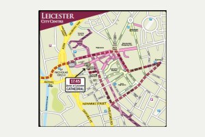 Richard's final journey - Leicester city centre....