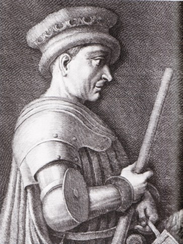 Detail of fresco of Sir John HawKwood