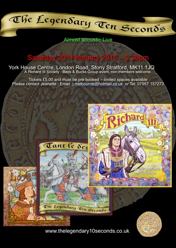 poster for stratford gig