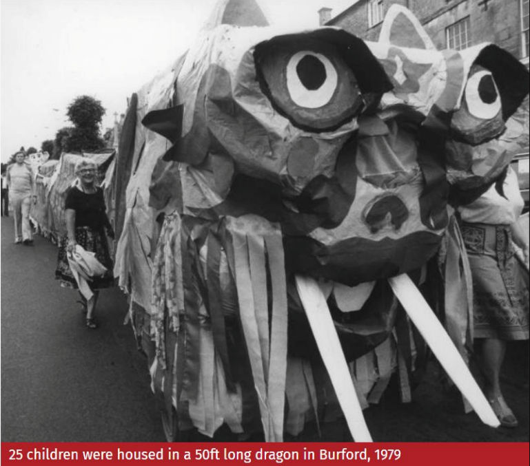Burford - Golden Dragon Procession in 1979