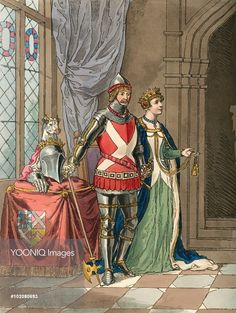 Ralph Neville, 1st Earl of Westmorland, with his second wife, Joan Beaufort
