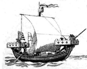 cog ship - 15th century - Dartmouth, Devon