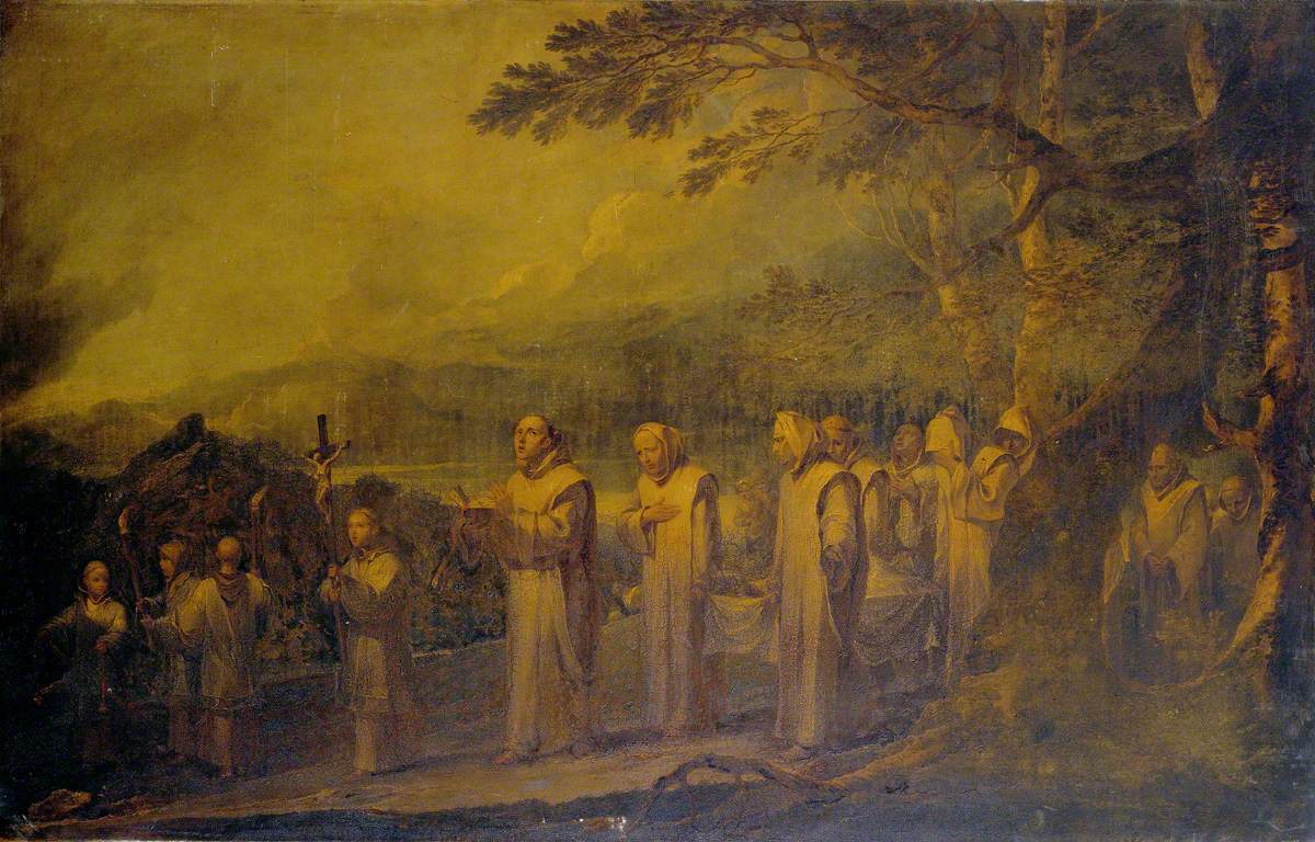 Bourgeois, Peter Francis, 1756-1811; Funeral Procession of a White Friar
