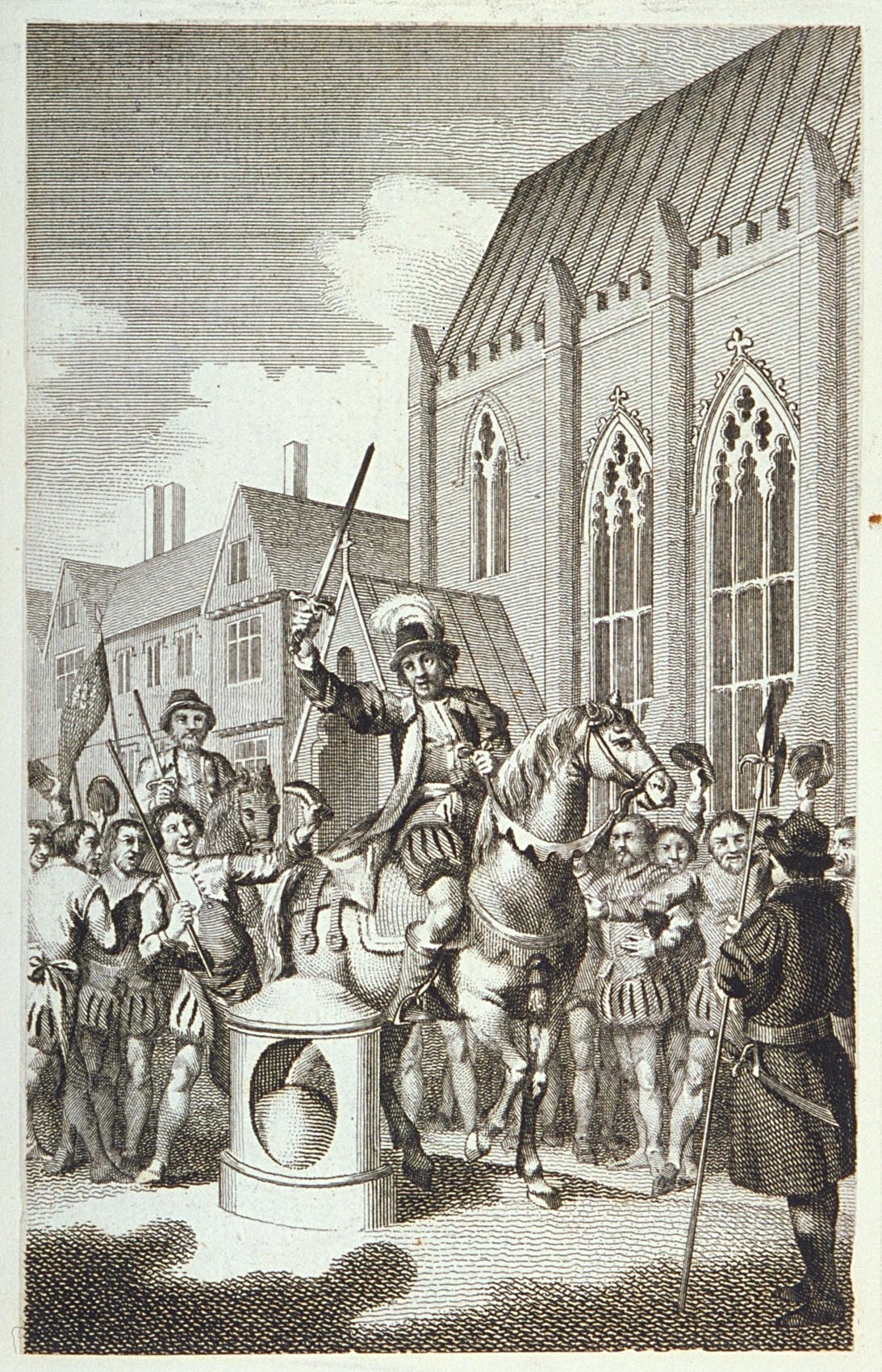 Jack Cade strikes the London Stone