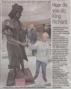 Bronze 'Living' Statue of Richard III