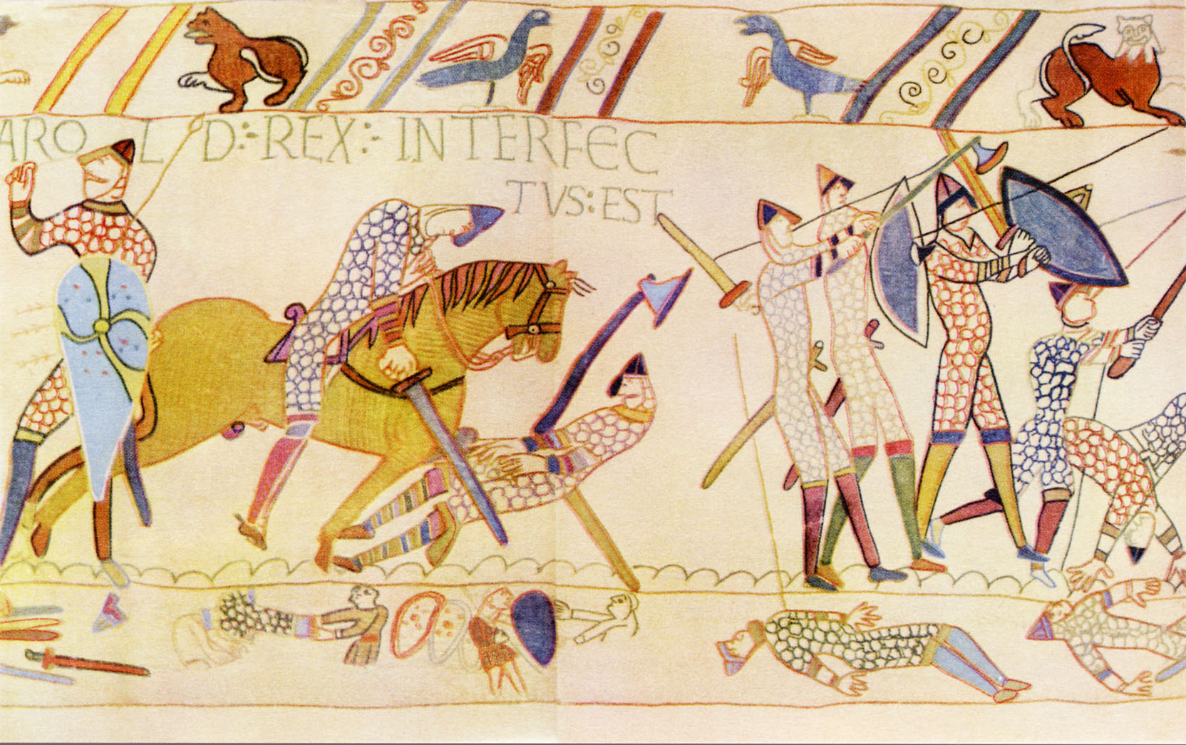 The Death of Harold at the Battle of Hastings, 1066