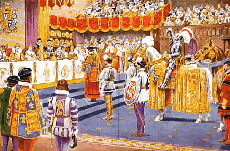 Queen's Champion - at coronation banquet of Elizabeth I
