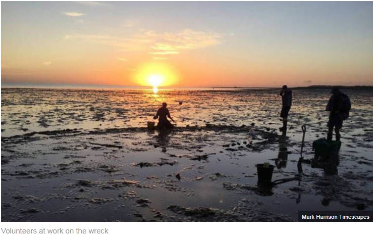 Tudor wreck found on shore at Whitstable