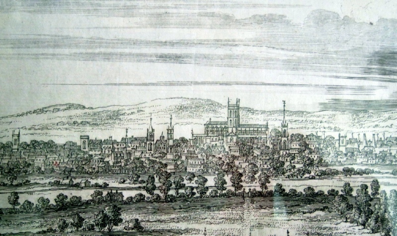 North East view of Gloucester from Wotton, 1712