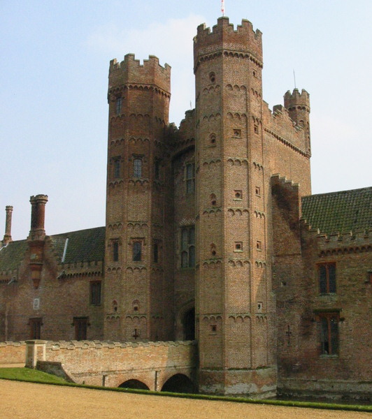 Gatehouse at Oxburgh - approach from outside