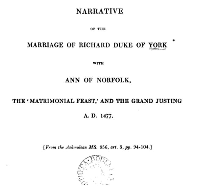marriage of richard of york and ann mowbray