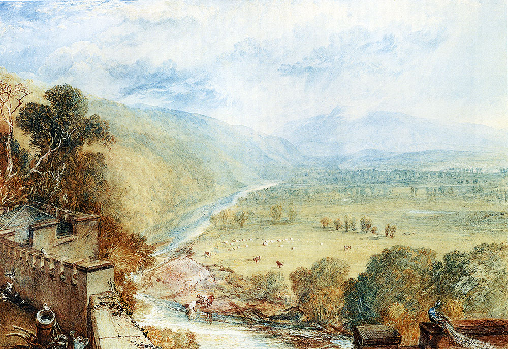 Joseph Mallord William Turner - Ingleborough from the Terrace of Hornby Castle