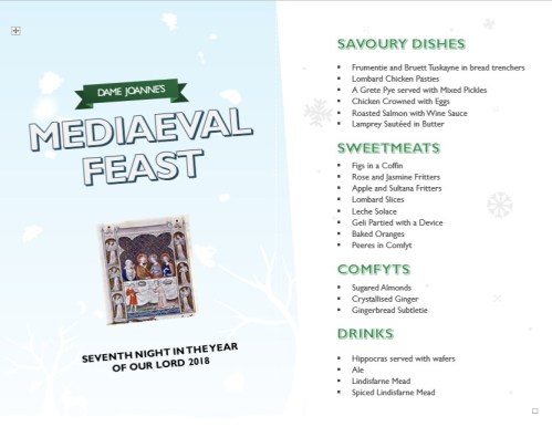 A Mediaeval Menu