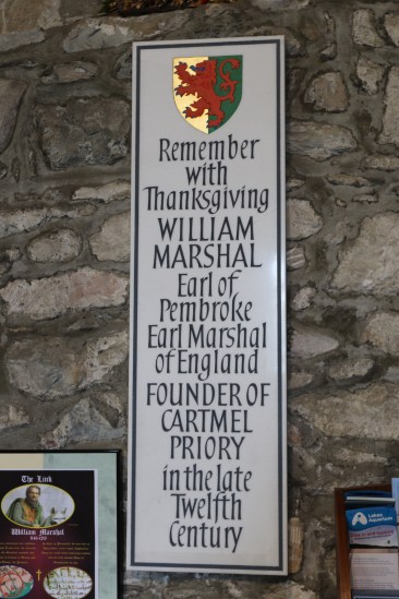 Memorial in Cartmel Priory