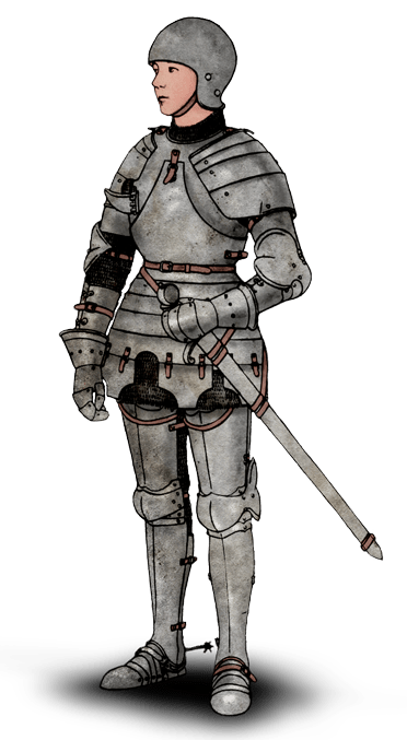 woman in armour
