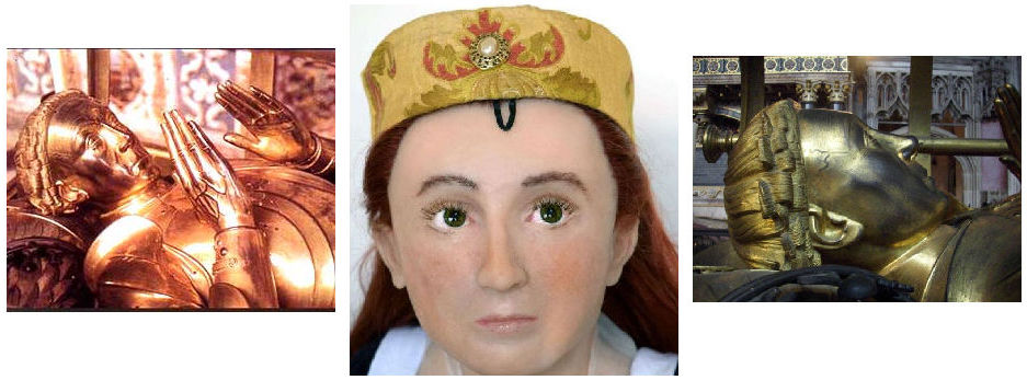 Anne Mowbray and her maternal grandfather, Richard Beauchamp, 13th Earl of Warwick