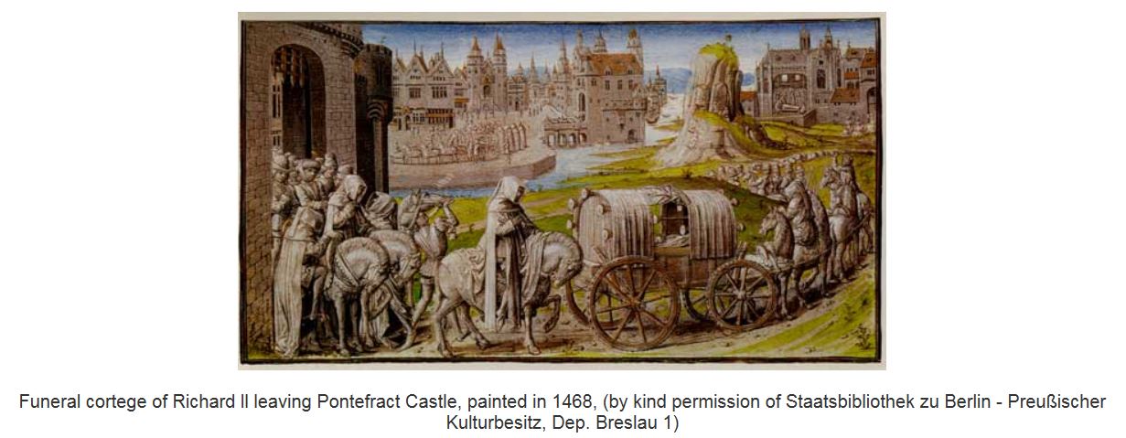 RII funeral procession, drawn in 1468